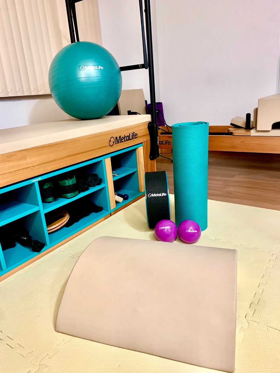 Acessórios de Pilates do estúdio